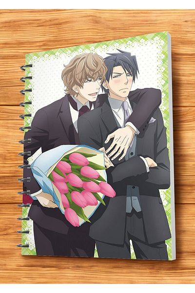 nihonwosekai Yaoi BL Anime A5 Size Spiral Notebook 50 Sheets