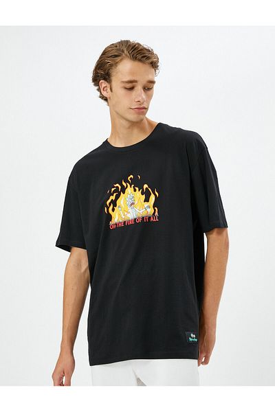 Koton Rick And Morty T-Shirt Licensed Printed Cotton