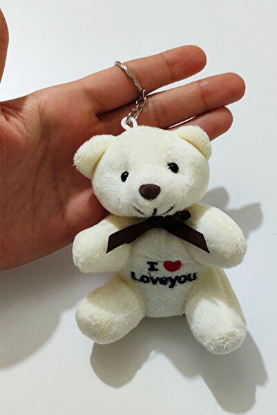 KCA HOME سلسلة مفاتيح على شكل دمية دب هدية على شكل قلب مكتوب عليها "أحبك".