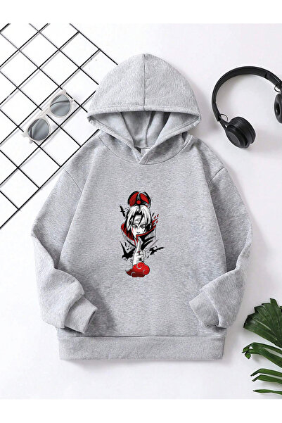 YUNAYT Детски суичър с щампи с качулка