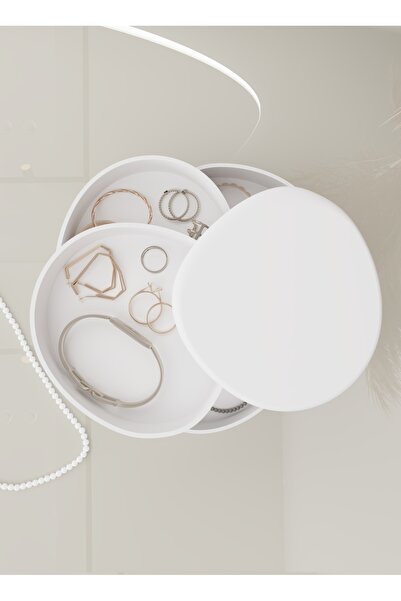 Higienox Olivia Jewelry Taki Düzenleme Kutusu Organizeri Beyaz.