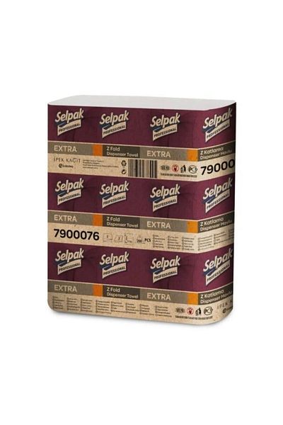 Selpak Professional Selpak Professional Extra 3*200 Sheets Folded 3 Pieces Z Towels Check-Pick
