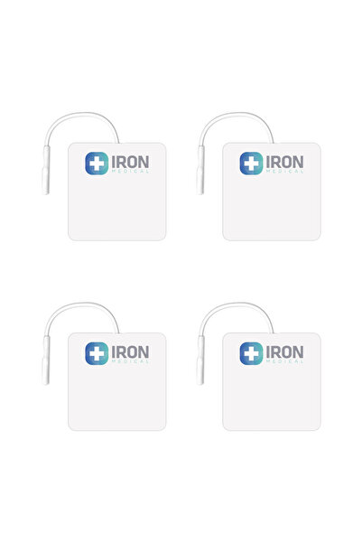 iron medical Kablolu Tens Pedi Elektrot Ekstra Yapışkanlı 4 Lü