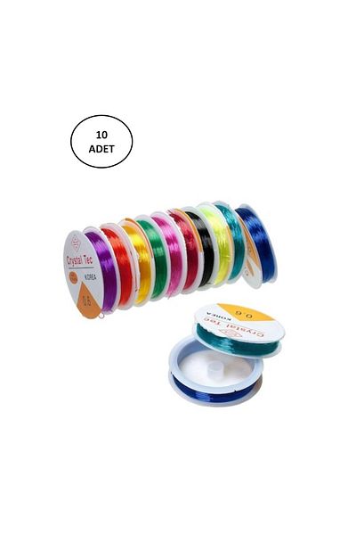 Misyon Elastic Fishing Line 0.6 mm 10 Pieces