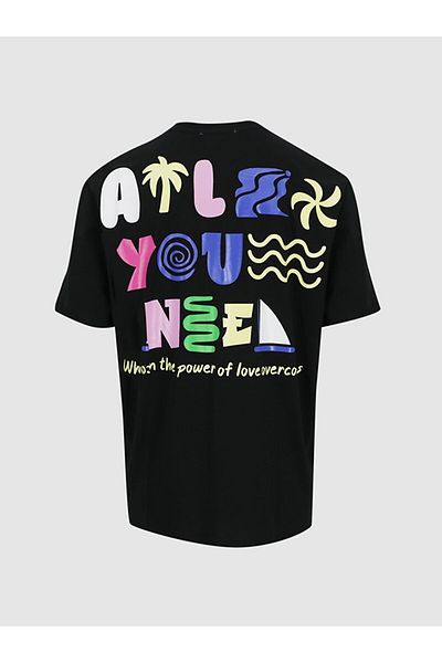 Ltb Graphic Patterned Black T-Shirt