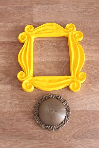 Maflen Σετ στολίδι πόρτας Monica's Yellow Vintage Αξεσουάρ πλαισίου 17x19 cm και πόμολο πόρτας
