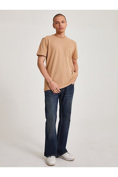 Ltb Beige T-shirt with pockets