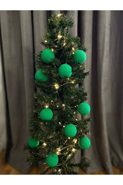 ASRIN Ev Teknolojileri Christmas Tree 5-Piece Ball Ornament