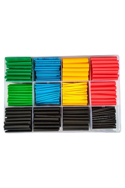ZEYOMA Pm-23811 530 Pieces 8 Size Set Heat Shrinkable Makaron