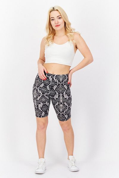 NA-KD Women Printed Biker Shorts, Snake