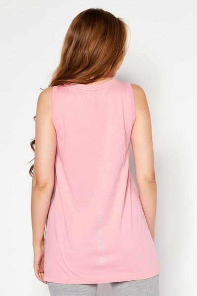 Aape By A Bathing Ape Women Crew Neck Sleeveless Brand Logo Tank Top, Pink
