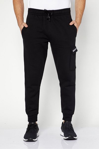 DKNY Sport Men Sportswear Fit Drawstring Pull-on Training Jogger Pant, Black