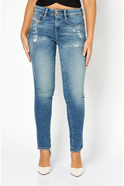 Diesel Kadın Slim Fit Esnek Kot، Mavi