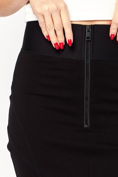 Diesel Women Solid Mini Skirt, Black