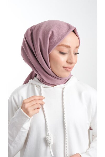 HÜRREM BONE Фіолетовий класичний шкільний шарф з бавовни Caz Sade 202105_22