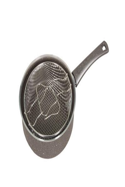 Mehtap Gray Granite Chips Pot - 22 cm