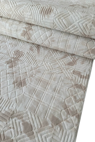 ALgorand Home Πλένεται στο πλυντήριο αντιολισθητική βάση ανθεκτική στους λεκέδες μοντέρνα κοπή Mastel Beige