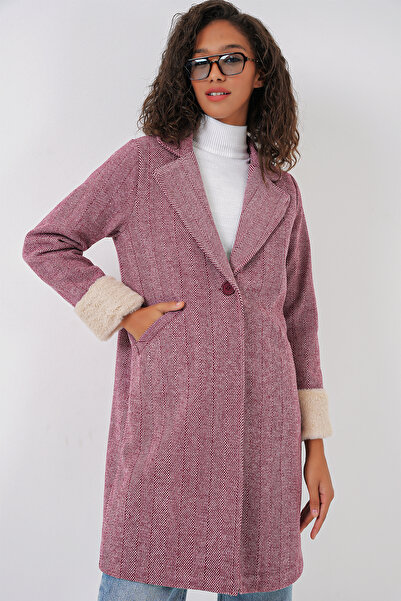 Bigdart 9085 Fish Back Cashew Coat - Y.Claret Red