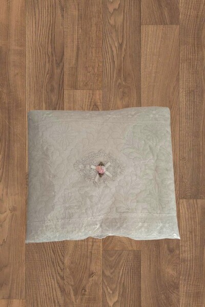 Butik 2'li Yastık Hurcu Kadife Püsküllü Fransız Güpürlü