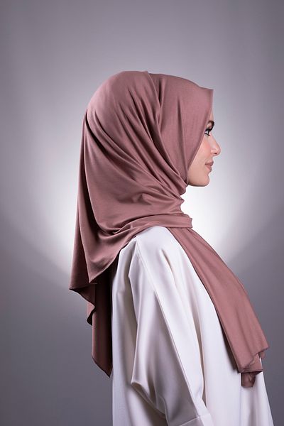 HÜRREM BONE Light Mink Plain Classic Shawl Viscose Fabric Lycra Combed Cotton 202101_38