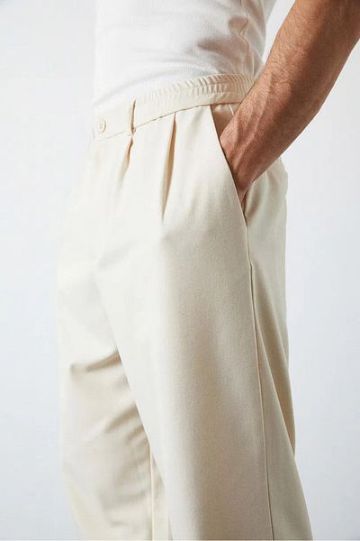 BACK Miusa Women's Lycra Palazzo Model Fabric Trousers