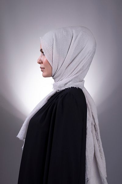 HÜRREM BONE Stone Plain Classic Shawl Wrapped Shawl 202104_22