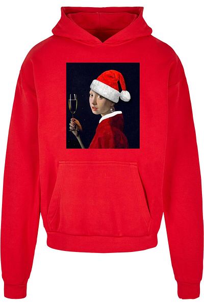 Merchcode Vermeer - Santa Girl Perlenohrring Ultra Heavy Hoody