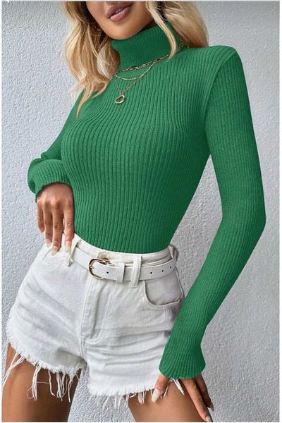 markatrend Pulover de damă cu gât complet din lycra