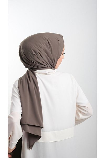 HÜRREM BONE Βιζόν Απλό Κλασικό Σάλι Medina Silk Απλό 202103 _10