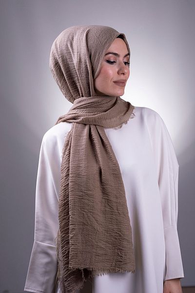 HÜRREM BONE Mink Plain Classic Shawl Wrap Shawl202104_10