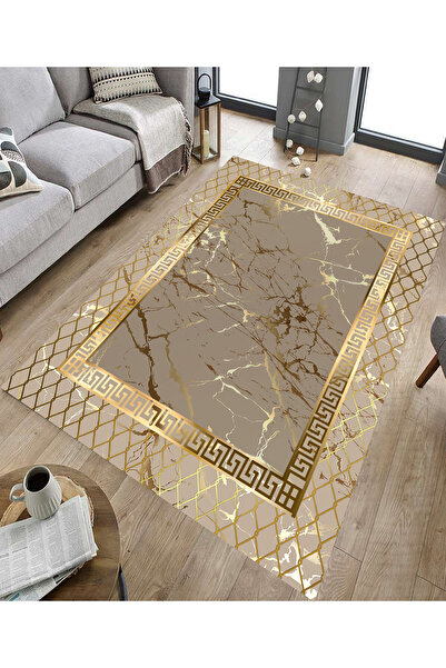 GNL HOME Geometrik Desenli dijital baskı yıkanabilir salon mutfak koridor ofis halısı