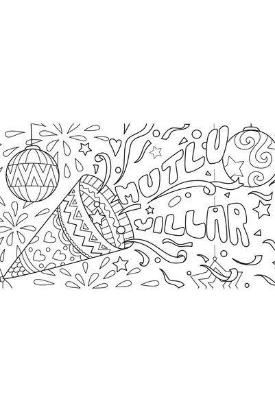 Proll Happy Birthday Giant Coloring Paper (1 Meter)