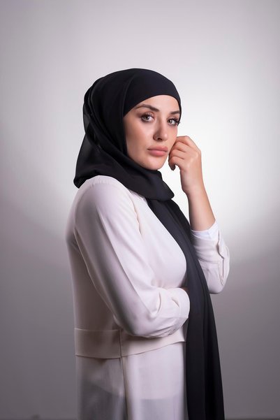 HÜRREMBONE SARAYDAN GELEN GÜZELLİK Bonnet de țeavă din șifon, practic, gata de fabricație, cu șal interconectat 3001_01