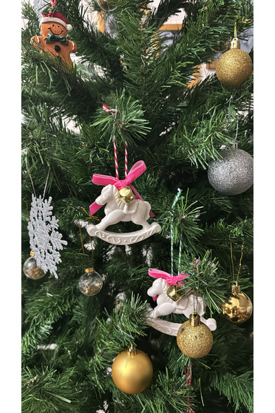 jeliii.co Pembe Yıl Başı Süsü (10 Adet )