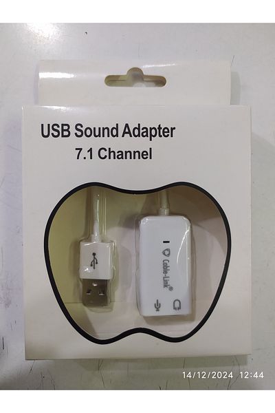 PRIGE كابل USB 7.1 يدعم بطاقة الصوت البيضاء