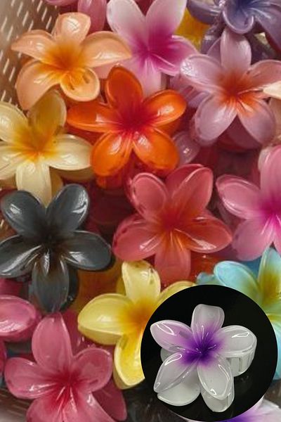 Mollycrush Women's Lotus Flower Design Peg Buckle Elegant and Elegant Hair Accessory