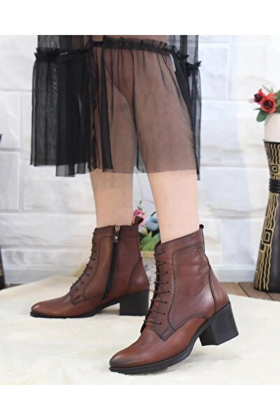 Castle Black Castleblack 92159-1 Taba Kadın Kışlık Deri Bot