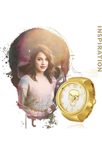 Bozhi Skull Ring Watch, Accessory Ring - Gift Idea Finger Watch, Real Watch