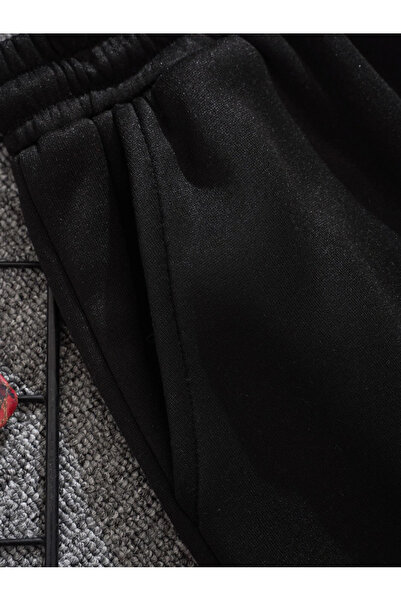 De Carte Cute Duck Printed Sporty Black Men's Bermuda Shorts