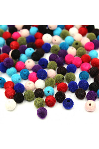 bidoluhobi Βελούδινες Χάντρες Πολύχρωμες 8 χιλ. 50 γρ.