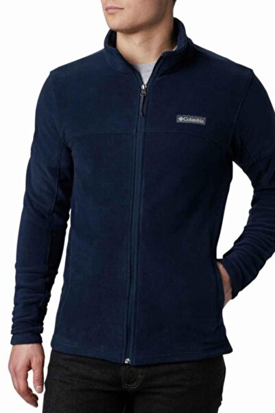 Columbia بلوزة صوف بسحاب للرجال - أزرق داكن