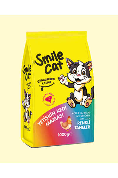 SMILE Cat Tüm Irklardan Yetişkin Kedi Maması 1000 Gr karışık