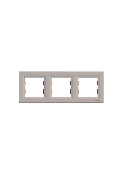 Schneider Electric Schneider Asfora Bronze Triple Frame Horizontal Set