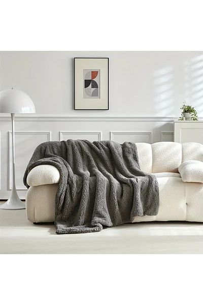 textile dünyası Sherpa Blanket Soft Plush Lamb Feather Tv Blanket
