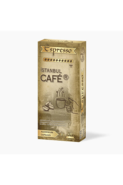 İstanbul Cafer الألومنيوم نسبرسو ®   كبسولة قهوة اسبريسو متوافقة 10 كبسولات