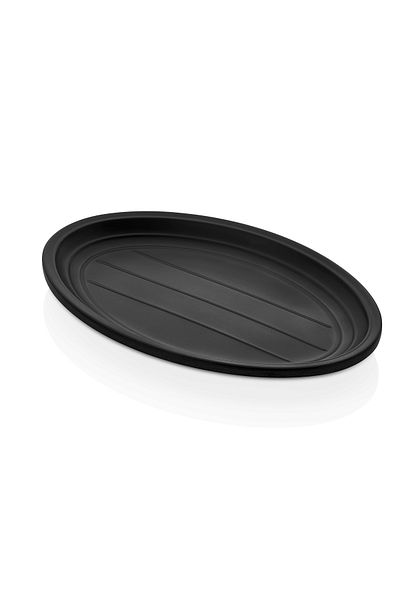 Külsan Black Melamine oval Serving Dish Size 32 cm