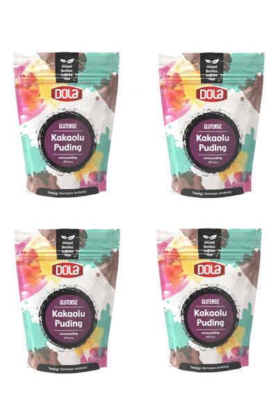 Dola Glutensiz Kakaolu Puding 100 gr 4 Adet