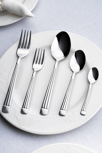 ACAR Luna 6-Person 30-Piece Steel Cutlery Set