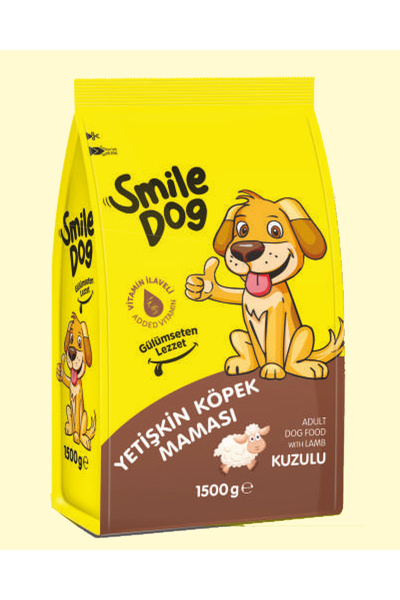 SMILE Dog Tüm Irklar İçin Köpek Maması Kuzulu 1500 Gr