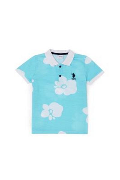 U.S. Polo Assn. Тениска за момче в цвят мента
